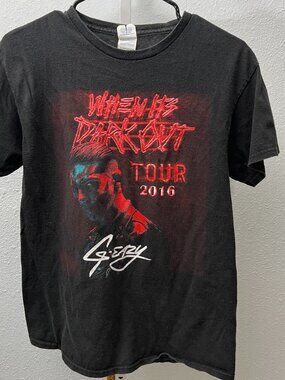 Vintage G-Eazy "When It's Dark Out" Tour 100% Pre-Shrunk Tee T-Shirt SZ Med